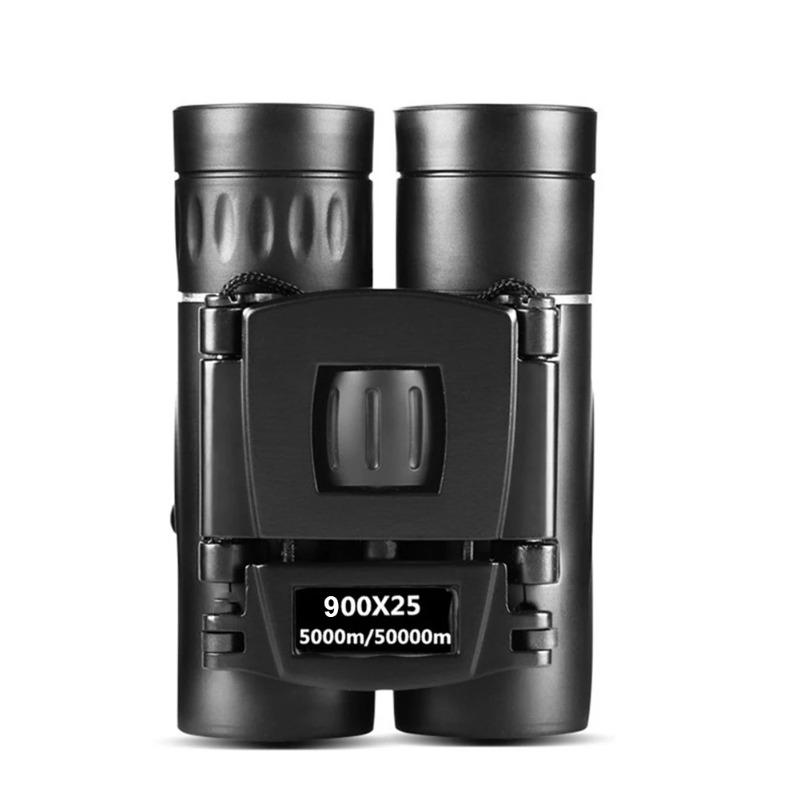 900/1000x25 HD Powerful Binoculars 9000M Long Range Folding Mini Telescope FMC Optics For Hunting Sports Outdoor Camping Travel