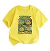 Kids Boys Girls 100% Cotton Crew Neck Short Sleeve T-Shirt, Classic Four Cool Comic Character Print Casual Summer Soft Breathable Tops for Daily Wear