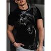 Men's Fashion 3D Printed Men's T-Shirt Round Neck Short Sleeve Trendy Street Wear