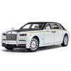 1/24 Rolls-Royce Phantom Alloy Car Model with Sound, Light, and Starry Sky Roof for Kids' Collection and Decoration.