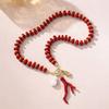 Baroque Pearl Coral Beads Necklace Red Bridal Jewelry Accessories  Wedding Party