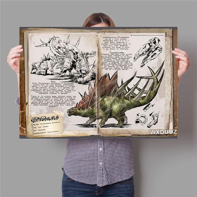 Retro Dinosaurier Schlange Phoenix Tiger Wandkunst Ölgemälde Dekoration Poster