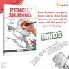 Pencil Shading Birds, Wild Animals, Nature & Still Life and Portraits : Childrens art book, Pencil Shading book for Children, Educational book for k