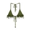 Kaslead New Women Clothes Western Style Handmade Pearl Crochet Top Cami Shorts Set