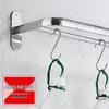 DANLE No-Drill Stainless Steel Bathroom Towel Rack