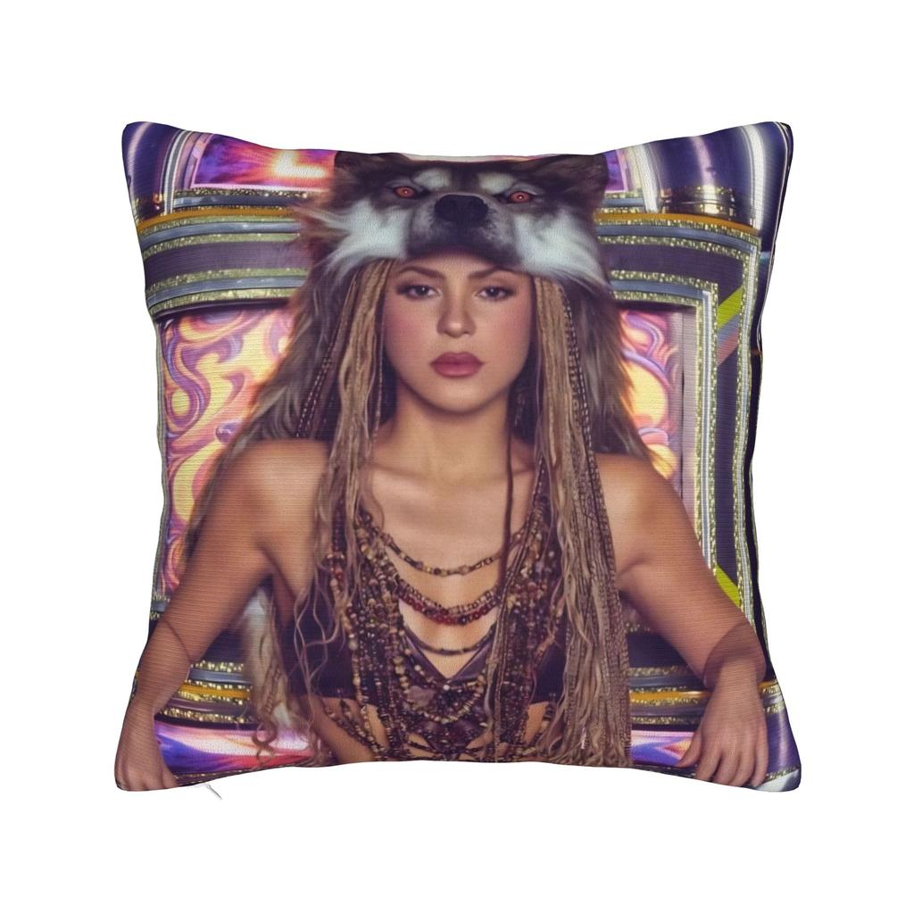 Singer S-Shakira Pillowcase Printed Cushion Cover Decoration Throw Pillow Case Cover Bedroom Square