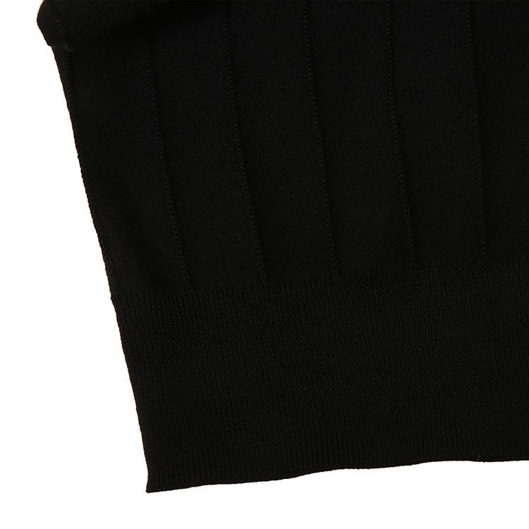 Emporio Armani Solid Color Crew Neck Ribbed Knit Sweater Men Sweater Black 3K1MX9-1MZSZ-0031