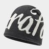 European and American Street Alphabet Jacquard Double-sided Knitted Hat Men and Women Hip-hop Skateboard Hip-hop Pullover Hat Autumn and Winter Cold