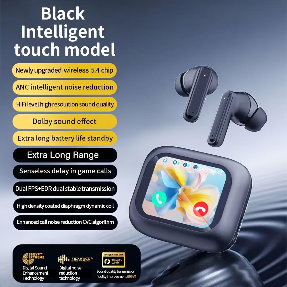 high quality2025 New Upgraded Smart LCD Touchscreen Earbuds, New Wireless Earbuds, Unisex Sports Earbuds, Chinese/English Language Switching,