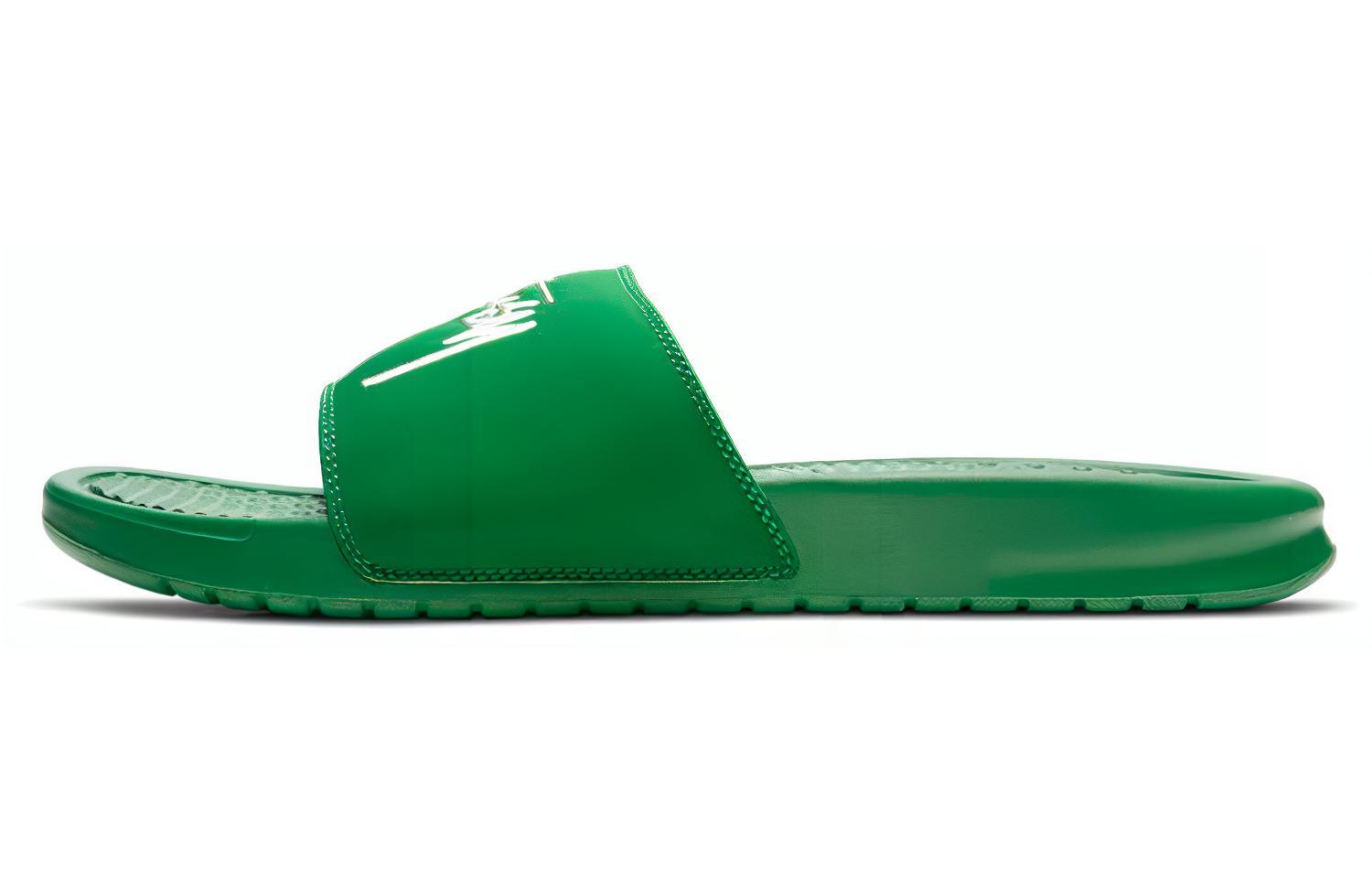 Nike Benassi Slide Stussy Pine Green Sail DC5239-300 38.5