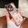 Cute Floral Plating Phone Case For Google Pixel 10 9 8 7 9a 8a 7a Pro XL 5G Anti Fall Airbag