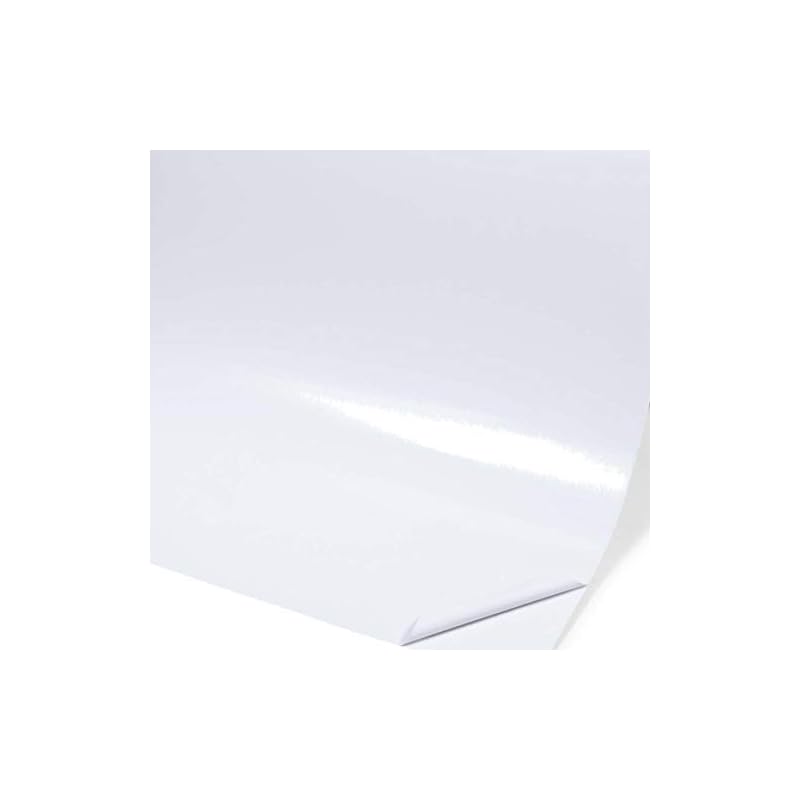 Glossy white, 1 sheet, approximately A4 size, cutting sheet, cutting sticker, cutting decal, sticker sheet, approximately 21cm x 30cm, indoor/outdoor