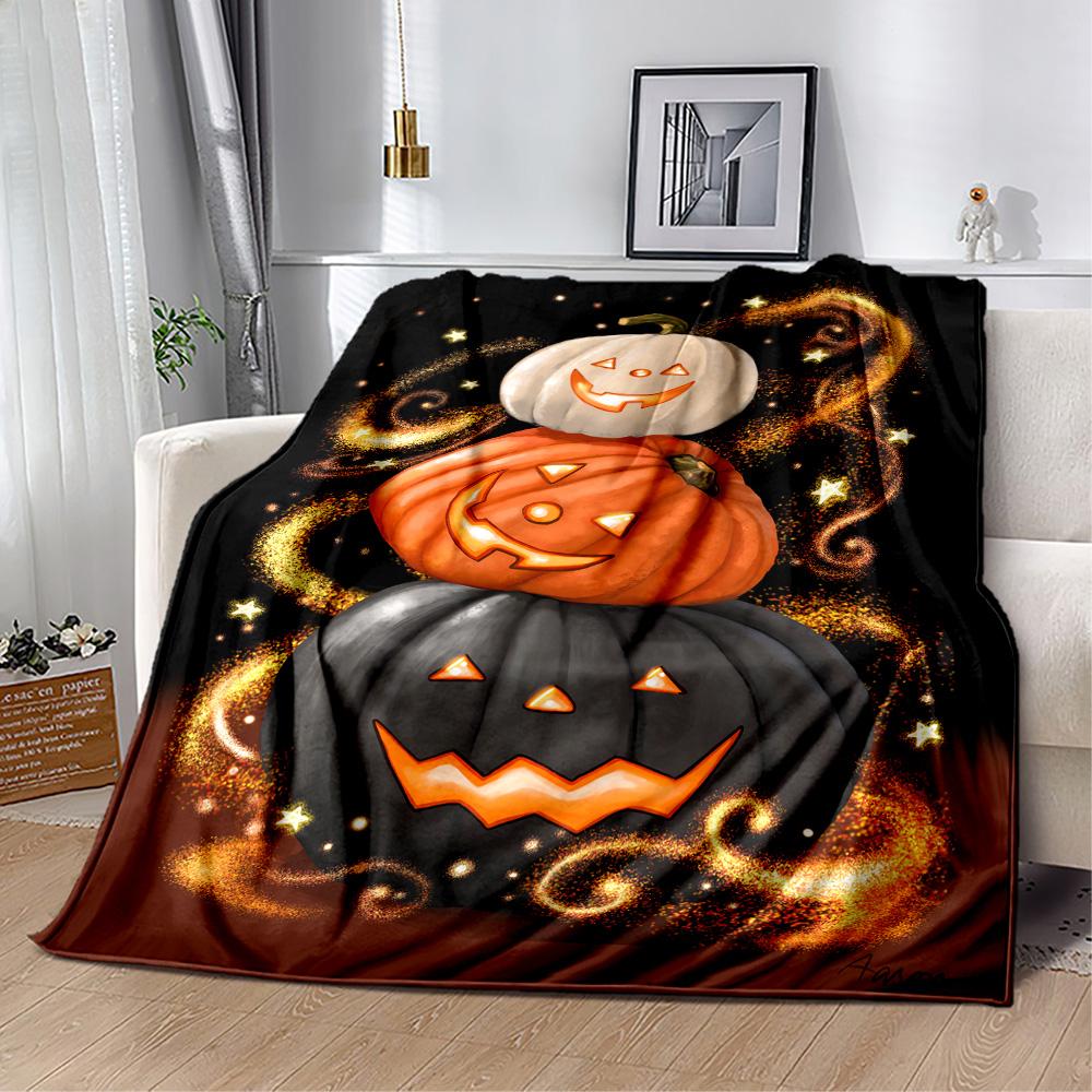 Halloween 36 Blanket Soft Warm Cozy Perfect for Livingroom Couch Bed Four Seasons Multipurpose Digital Print Best Holiday Gift for Friends Family