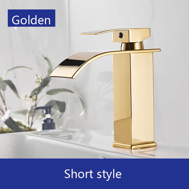 Stainless Steel Basin Faucet Square Hot and Cold Dual-use Household Bathroom Kitchen Faucet