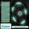 Self-Adhesive Night Reflective Hub Stickers for Children's Balance Bike Wheels