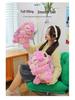 Sakura Pink Stitch Plush Toy with Flowers - Valentine's Day Gift for Girls
