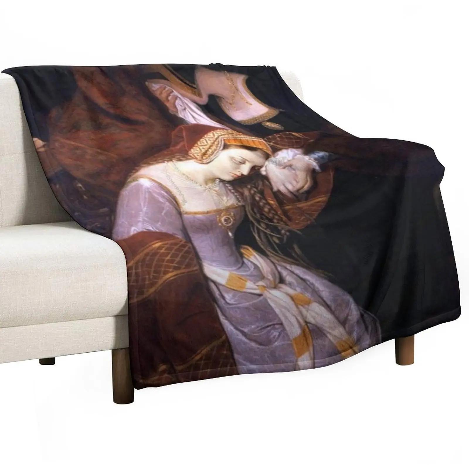 

Anne Boleyn in the Tower by Edouard Cibot | The six Throw Blanket blankets and blankets Soft Blanket Furry Blanket Blanket Sofa 30x40in
