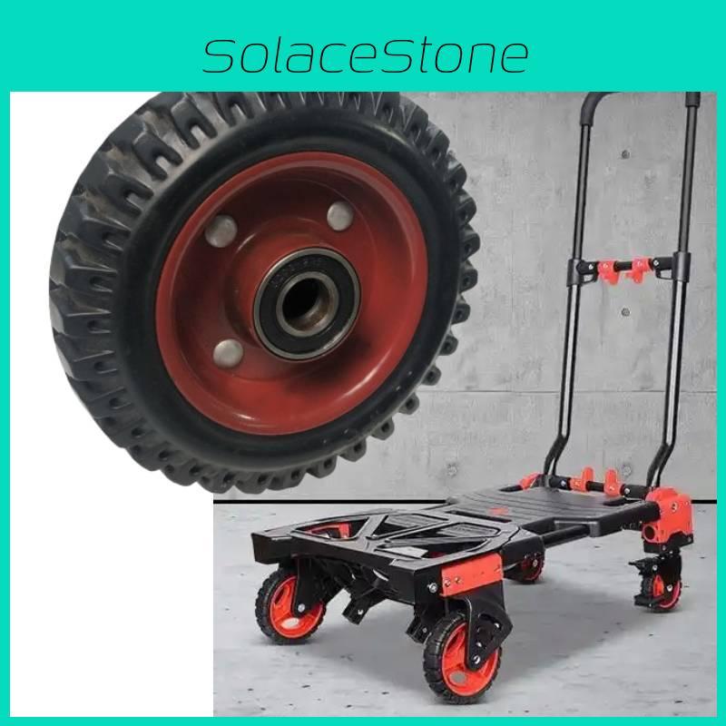 Wind Fire 10inch Flat Tread Rubber Casters With High Load Capacity For Industrial Trolleys