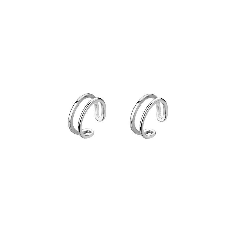 Ear bone clips, ear clips without ear piercings, retro Hong Kong flavor, earbone rings, earrings, high-end earrings, retro trendy personality and