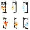 Nordic Style Home Decor Metal Magic Owl Hanging Bookend Lamp, Resin Animal LED Night Light, Pastoral Table Deer Bird Light for Bookshelf Window