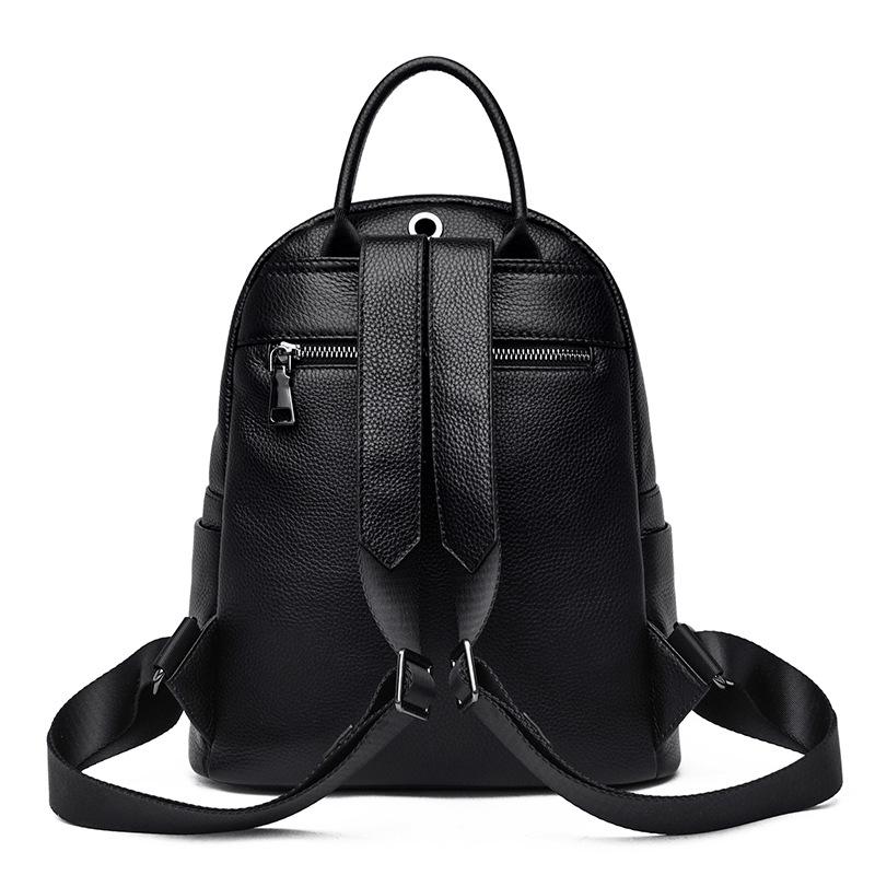 Real cowhide backpack new trendy casual fashion large capacity backpack first layer cowhide women's bag