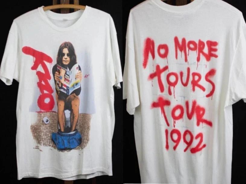 Remake 1992 Ozzy Osbourne No More Tours Toilet Concert T Shirt Ozzy Size S-5XL Unisex T-Shirt XXL