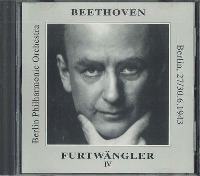 CD WILLIAM FURTTWANGLER - Beethoven, Piano Concert No.4, Symp FURT1035 NOT  ON LABEL France Classical Used