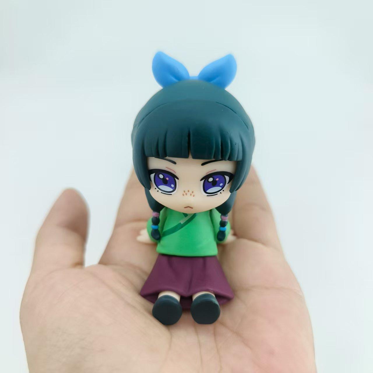

Anime The Apothecary Diaries Maomao Jinshi Figures PVC Kawaii Mao Mao Sitting Toys Desktop Car Ornament Model Collectible Gift