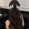 Elegant Rhinestone Butterfly Tassel Hair Clip for Women - High-End Sparkling Hair Accessory