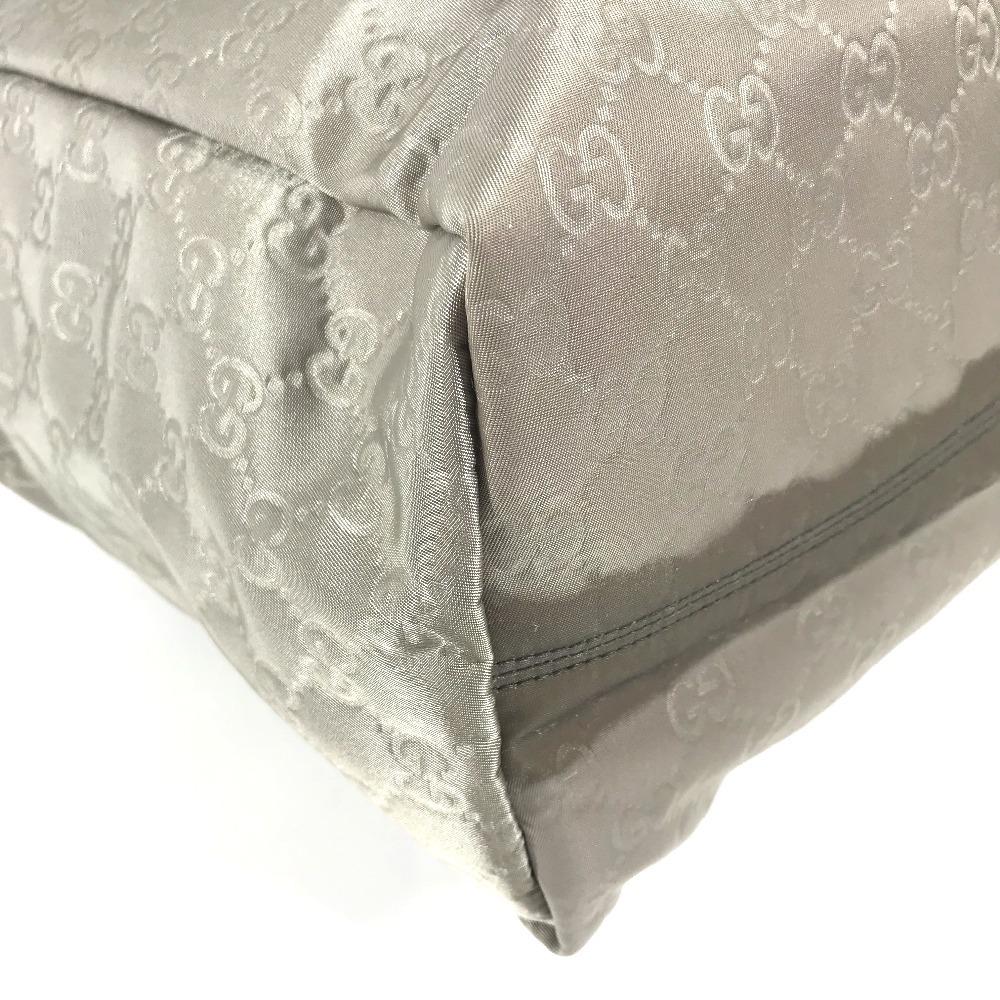 GUCCI 282439 GG logo Bag Tote Bag Hand Bag Leather / Nylon pink/gray