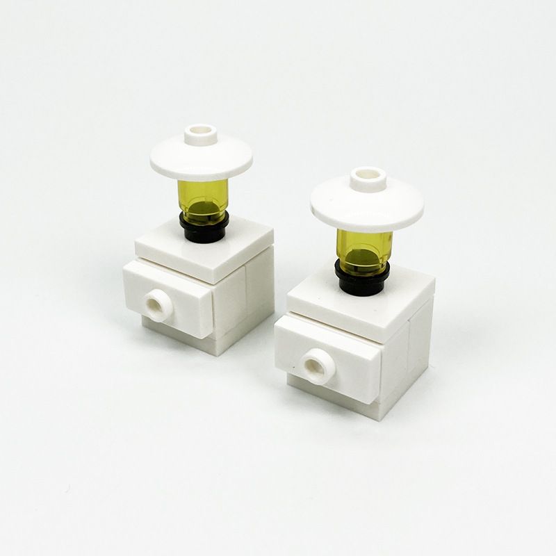 MOC Small Modern Home Particle Sofa TV Cabinet Interior Decoration Furniture DIY Building Blocks