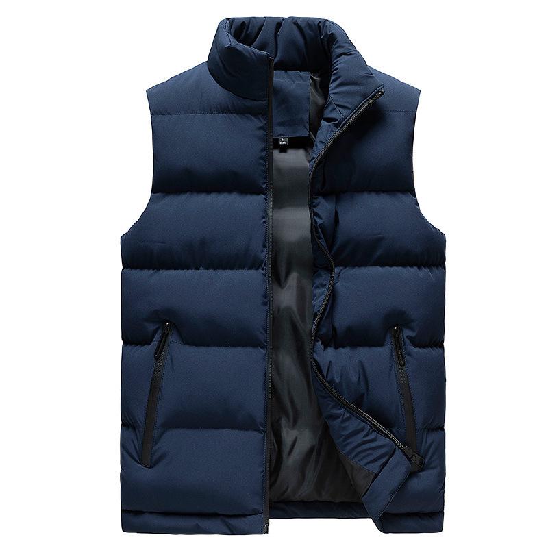 Men's Autumn/Winter Cotton Vest: Trendy Sleeveless, Thick Padded Jacket for Couples