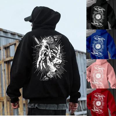 Mode Handauge Totem Aufdruck Herren Kapuzenpullover Pullover Herbstkleidung Freizeitkleidung Damen Oberteile Outdoor Street Sweatshirts
