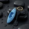 Portachiavi Kayak Stampato in 3D, Portachiavi Ciondolo Kayak, Ciondolo Remo da Kayak con Portachiavi, Regalo Unico per Appassionati di Kayak