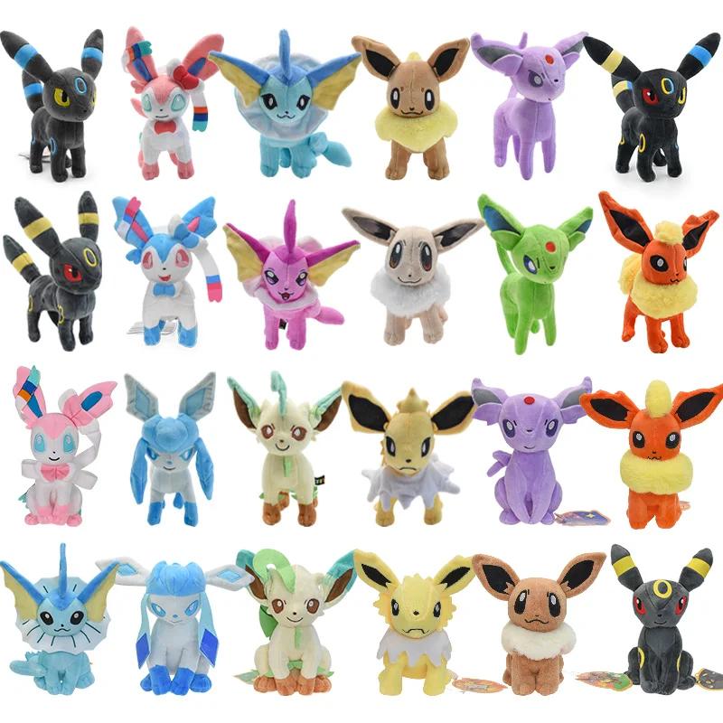 Plush Toy Eevee Sylveon Flareon Espeon Jolteon Umbreon Vaporeon Leafeon Glaceon Doll Soft Stuffed Toys Christmas Gift