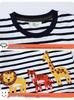 Boys' Cartoon Striped Cotton Short-Sleeve T-Shirt - Stylish & Versatile Summer Wear