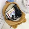 Capybara Jun cute Kapibara perspective fluffy shoulder bag cartoon versatile girl heart student small schoolbag