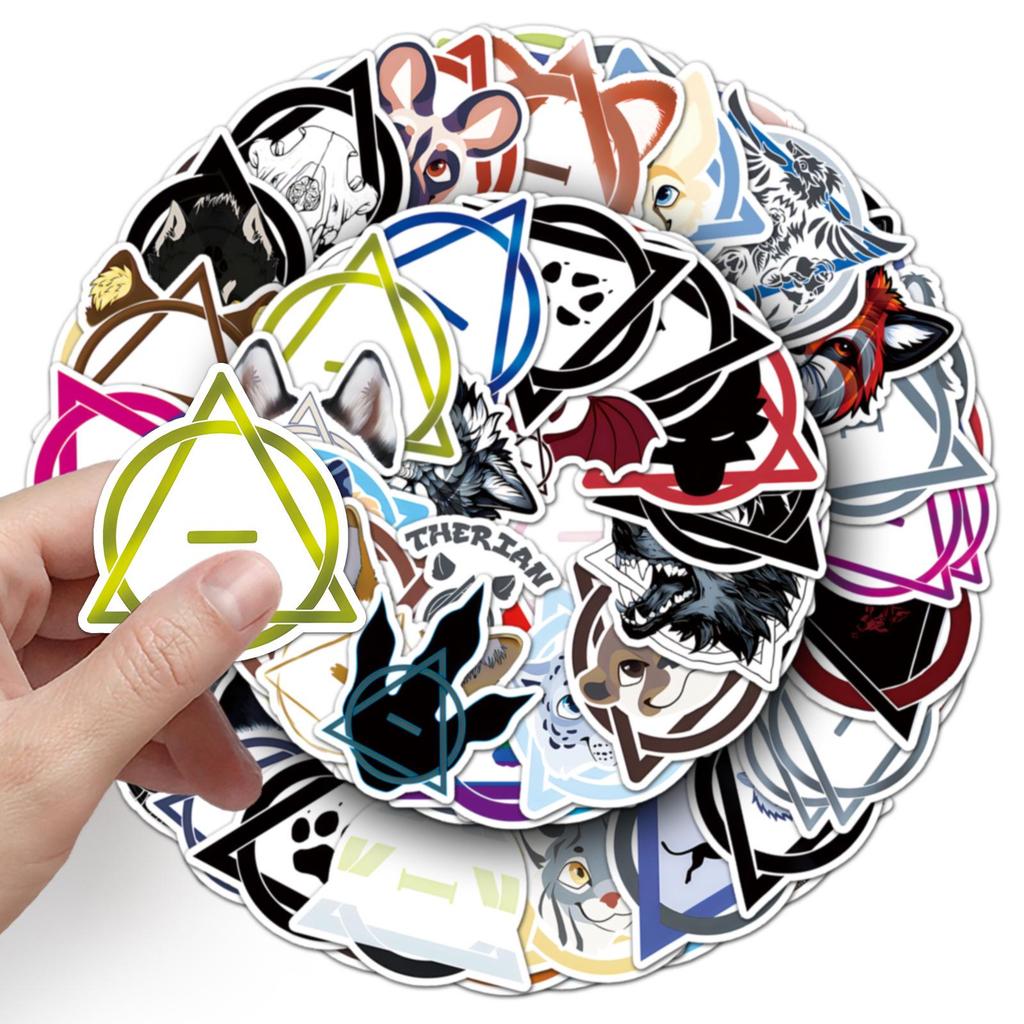 50-Piece Creative Graffiti Sticker Set for Phone, Water Bottle, Luggage & DIY