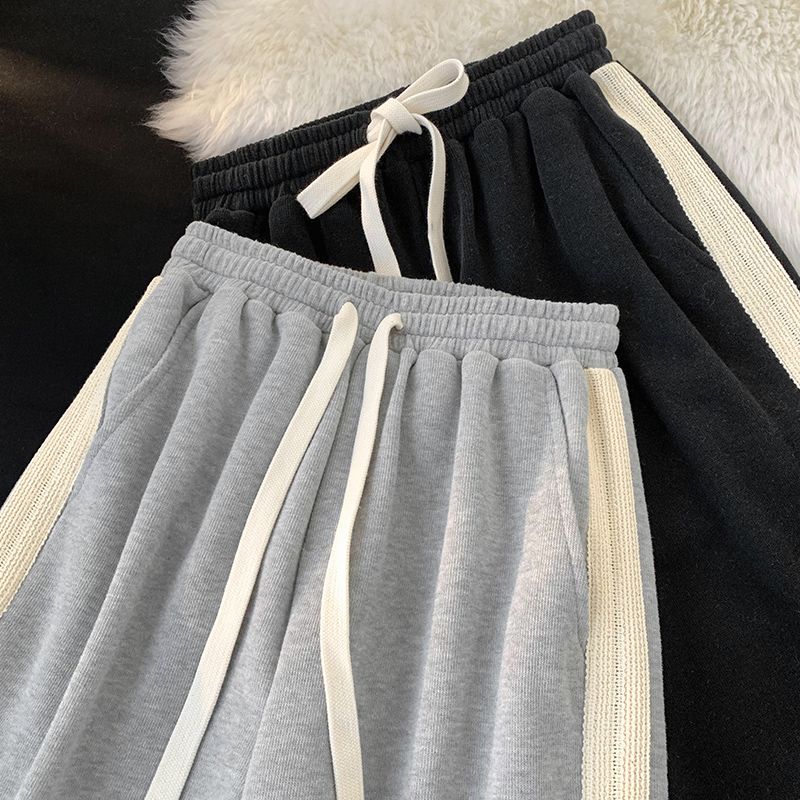 Loose Wide-Leg Pants Versatile Casual Sport Shorts Slimming Straight Five-Point Trousers