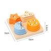Learning Color Shape Block, Sorter and Stacker, Wooden Sorting Stacking Toy