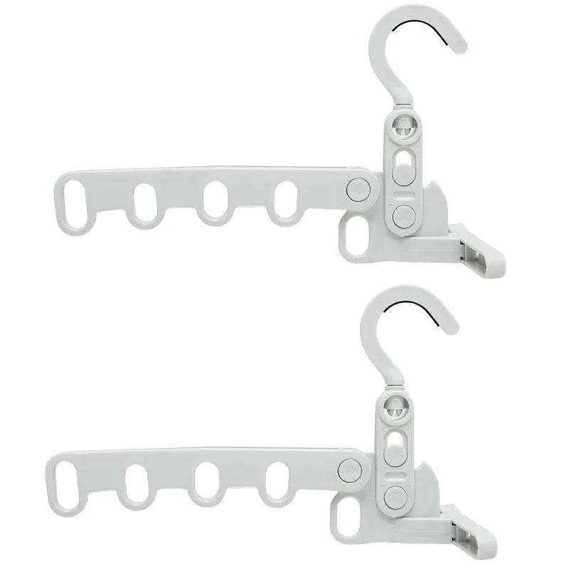 Draagbare Opvouwbare Reis Hanger Opvouwbaar Kleding Droogrek Reishangers Hangrek met 5 Gaten voor Hotel Kamperen Reizen