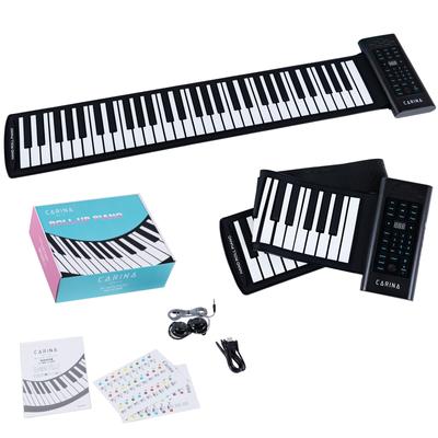 Carina Roll Up Piano 61 Keyboard USB Rechargeable Speaker Japanese Instruction Manual For Beginners and Children Built-in