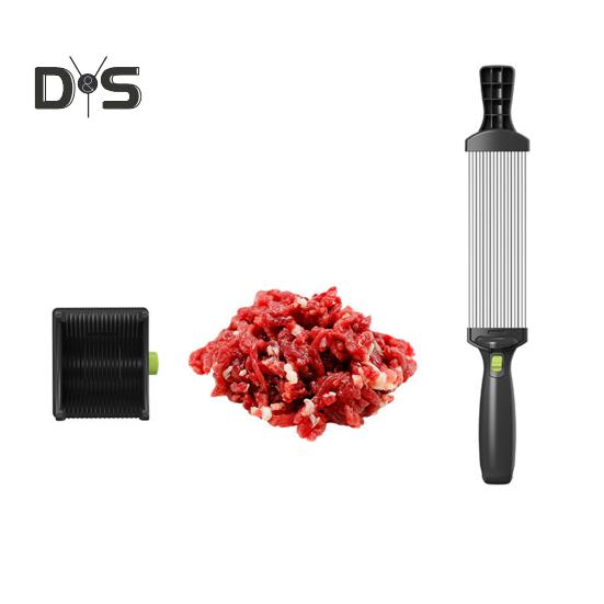Freshness Meat Slicer Cleaver Adjustable Thickness Manual Meat Slicer Portable Kitchen Tool for Jerky Beef Hot Pot