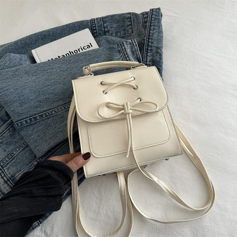 Koreanische Version des Schleifenrucksacks für Damen, neuer trendiger Moderucksack, süße Handtasche, Schultertasche, Schultasche