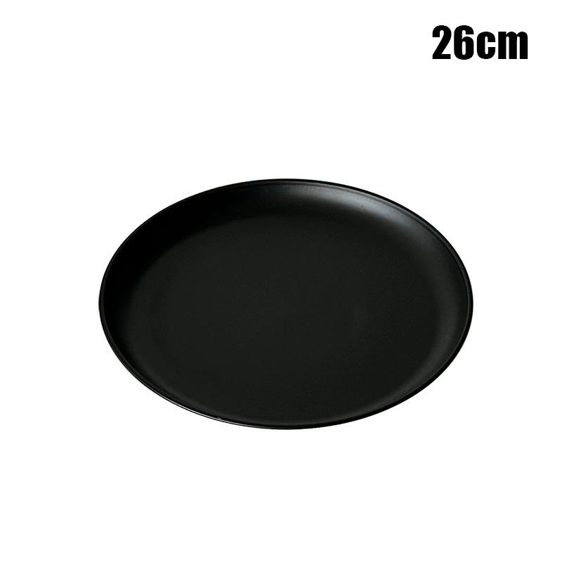 Farfurie de Desert Neagră High-End, Tavă de Expunere Bijuterii din Oțel Inoxidabil Pentru Servirea Prăjiturilor la Ceaiul de După-Amiază, Platou cu Fructe pentru Living