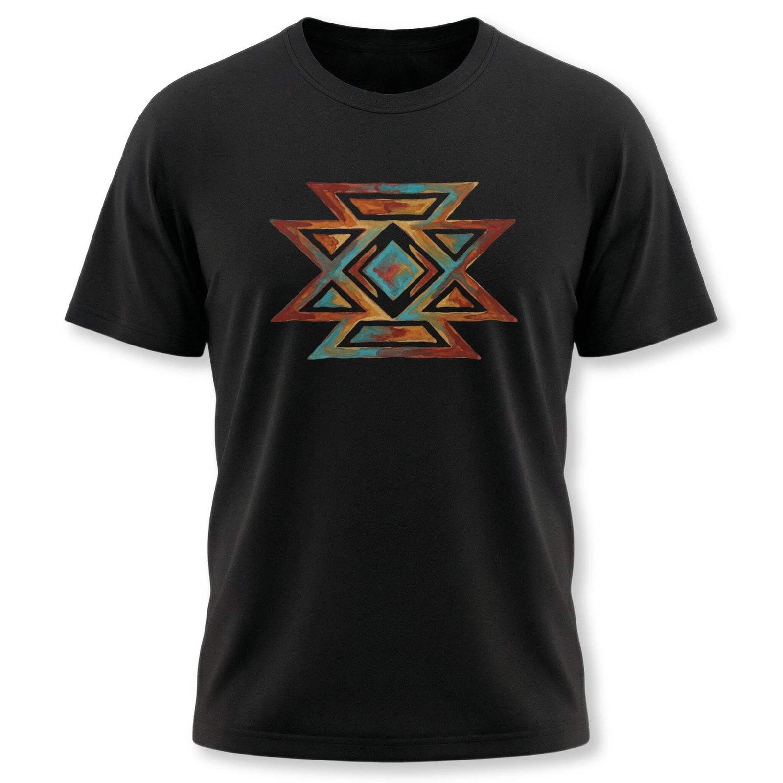 Native American Butterfly Geometric T-Shirt | Southwestern Design Tee Shirt XXXL