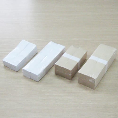 Nagao Chopstick Wraps, White Paper, 13.5 x 3.5cm, 500 Sheets, Commercial Use, Hakama Style, Made in Japan, 6150