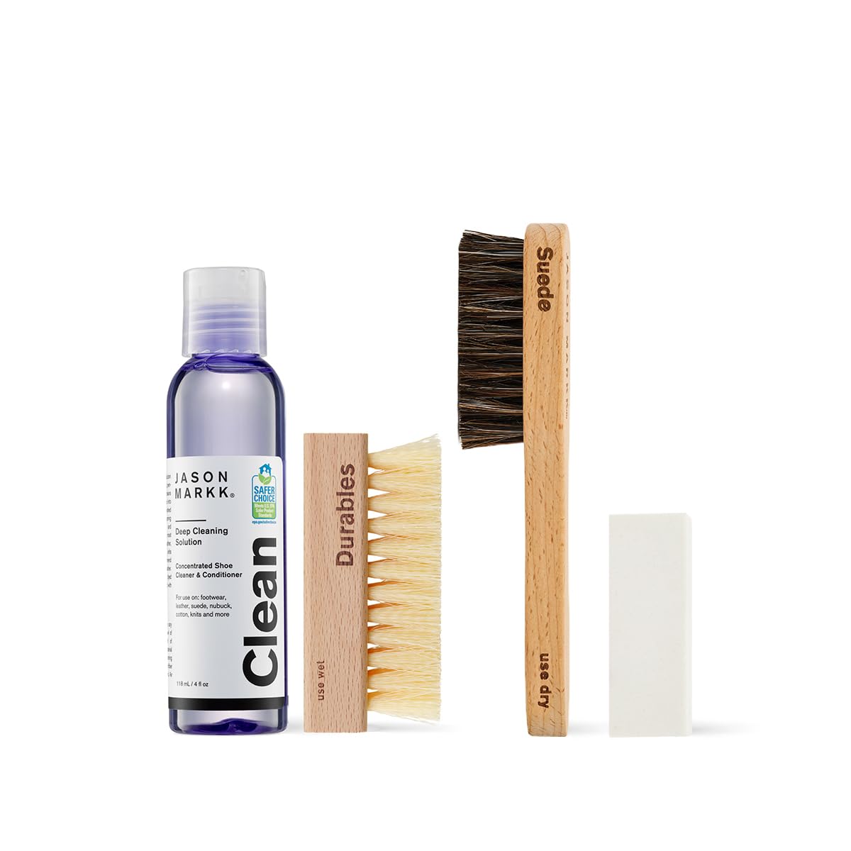 Jason Markk ESSENTIAL + Suede Brush Set (Sneaker, Shoe, Cleaner, Shoe Care, Detergent) Waterless Liquid Type Authentic Jason Markk