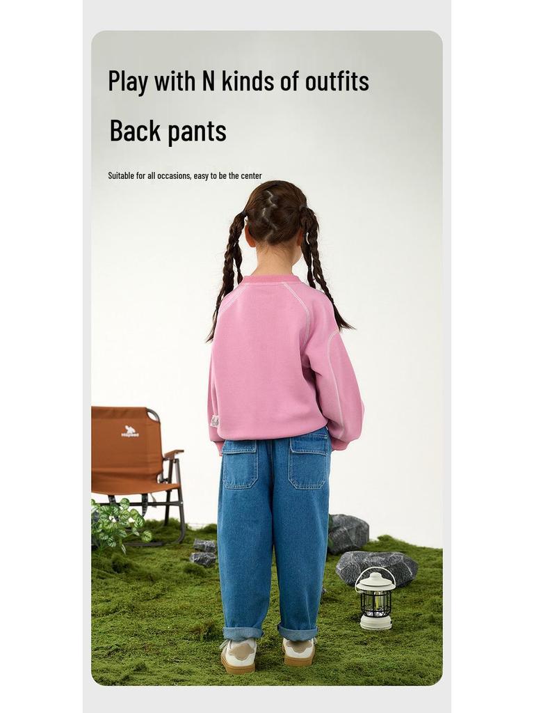 Soft Denim Kids' Jeans - Durable, Wear-resistant, Trendy Baby Pants for Spring and Autumn