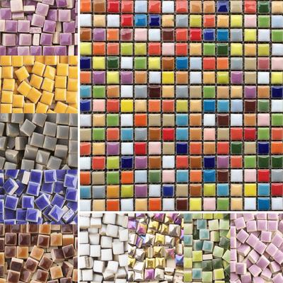 100g DIY Płytki Mozaikowe Ceramiczne Szkło Lustro Ręcznie Robione Ornamenty Płytki Rzemiosło Ścienne Kolorowy Kryształ do Materiałów Dekoracyjnych arte